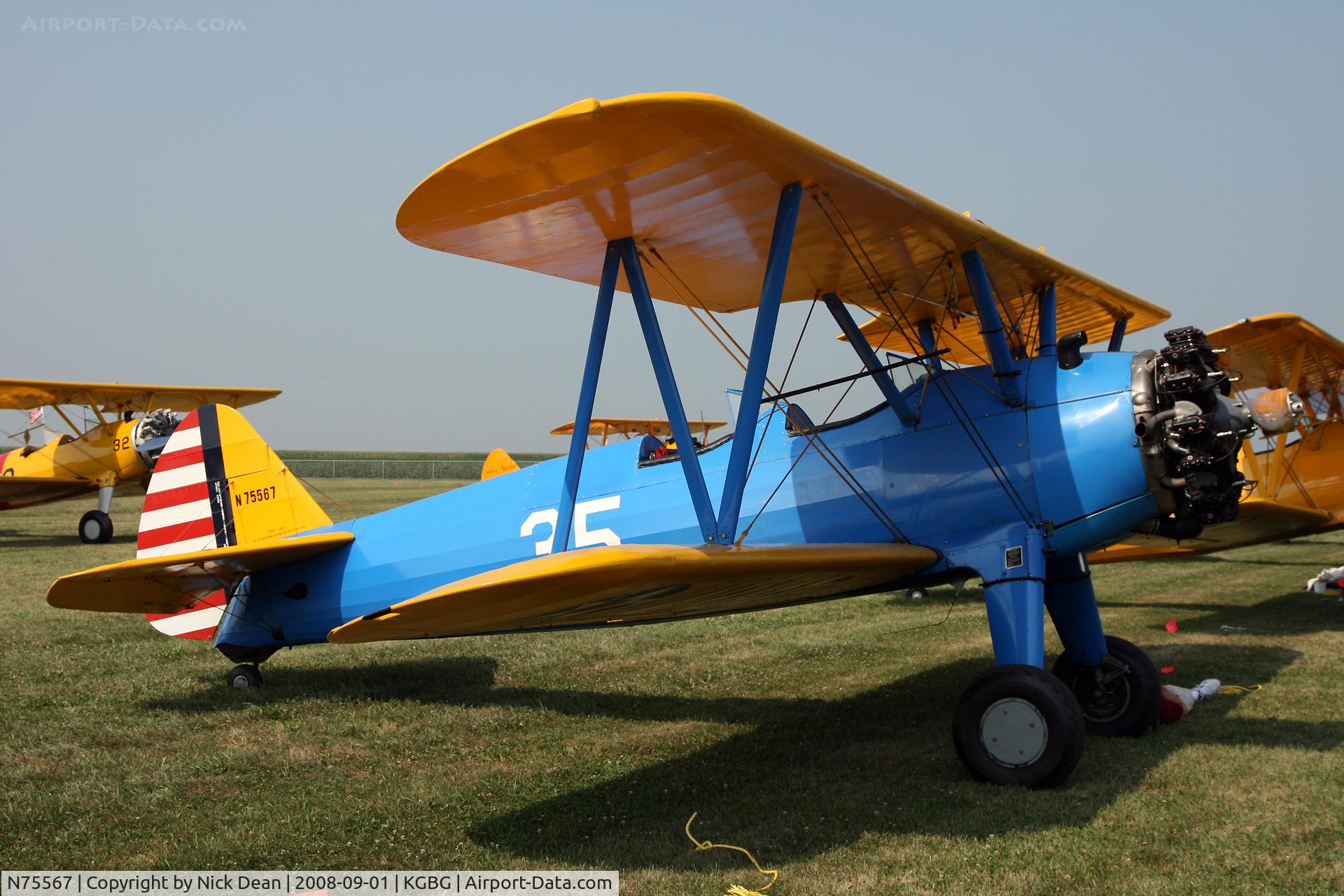 N75567, 1943 Boeing B75N1 C/N 75-7711, /
