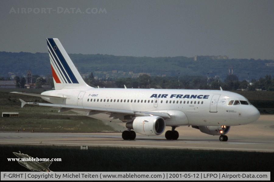 F-GRHT, 2001 Airbus A319-111 C/N 1449, Air France