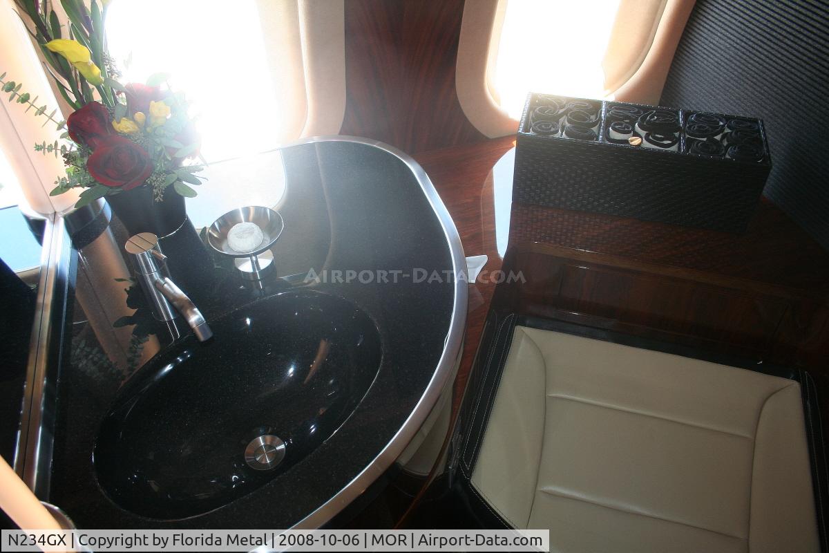 N234GX, 2007 Bombardier BD-700-1A10 Global Express XRS C/N 9234, Bombardier Global Express at NBAA in Bombardier display