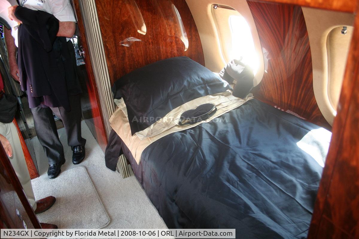 N234GX, 2007 Bombardier BD-700-1A10 Global Express XRS C/N 9234, Bombardier Global Express at NBAA in Bombardier display