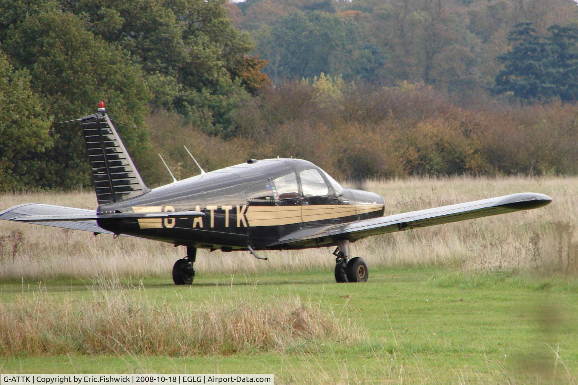 G-ATTK, 1966 Piper PA-28-140 Cherokee C/N 28-21959, 2. G-ATTK departing Panshanger Airfield