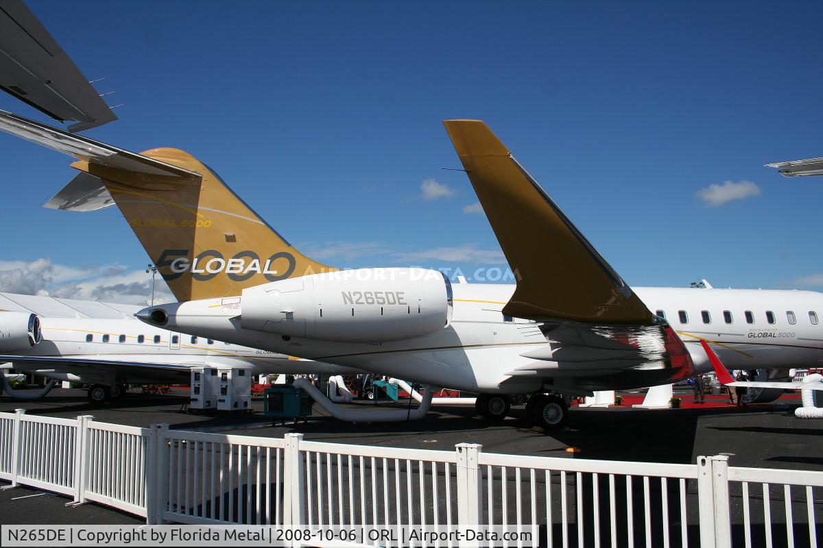 N265DE, 2007 Bombardier BD-700-1A10 Global 5000 C/N 9265, Bombardier BD-700 Global 5000 at NBAA