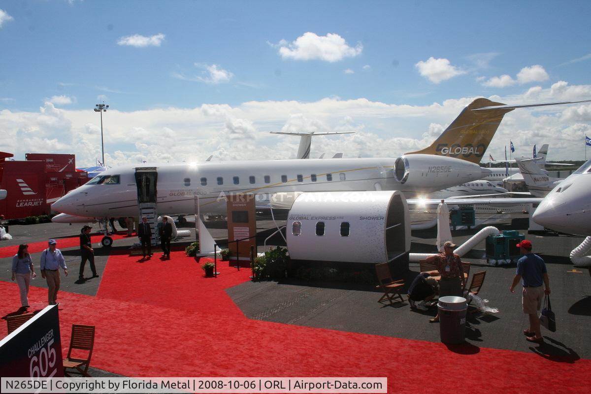 N265DE, 2007 Bombardier BD-700-1A10 Global 5000 C/N 9265, Bombardier BD-700 Global 5000 at NBAA