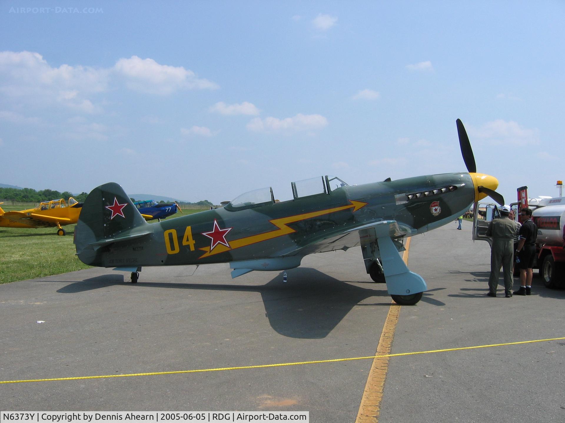 N6373Y, 1997 Yakovlev Yak-9U-M C/N 0470404, Reading,PA