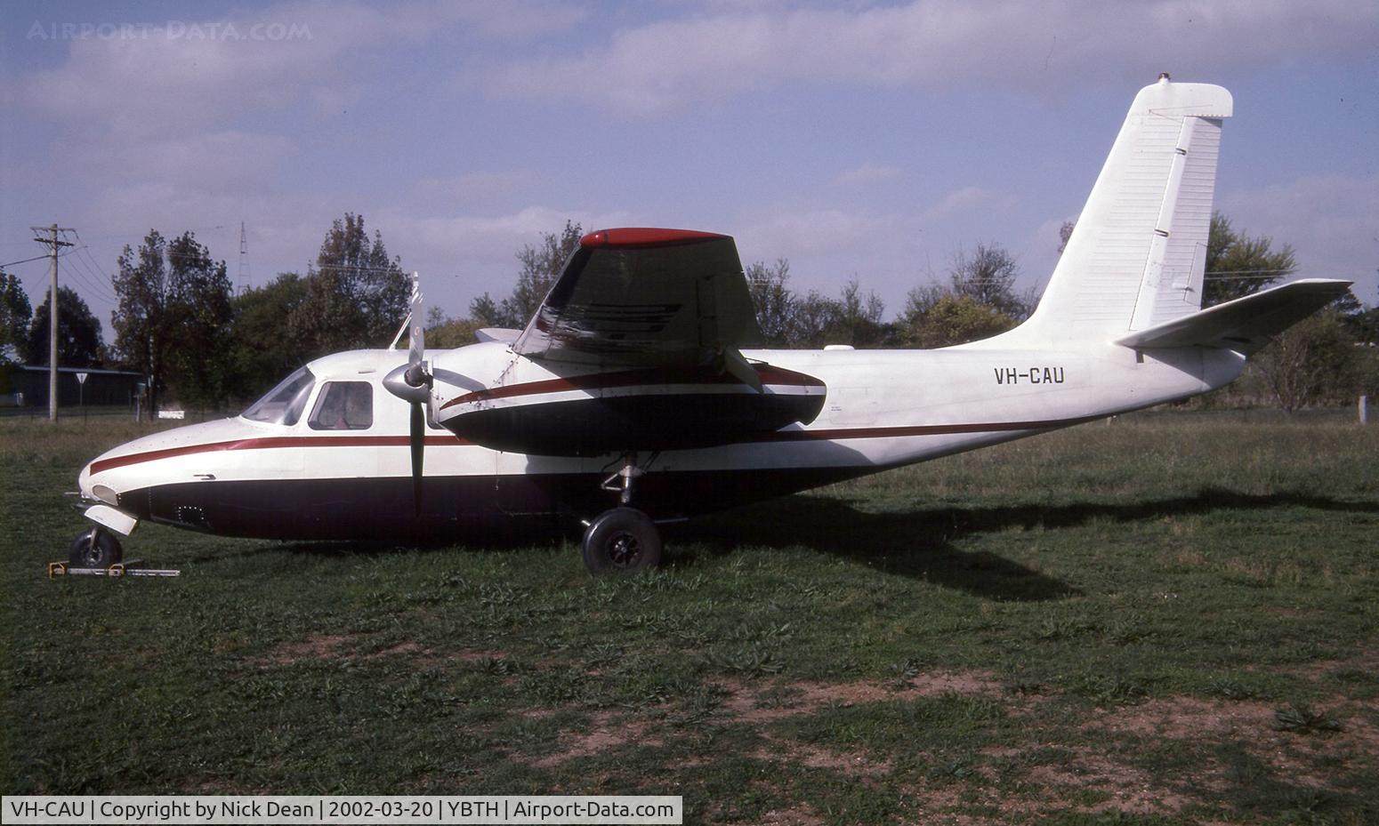 VH-CAU, 1959 Aero Commander 560E C/N 726, Scanned from a slide
