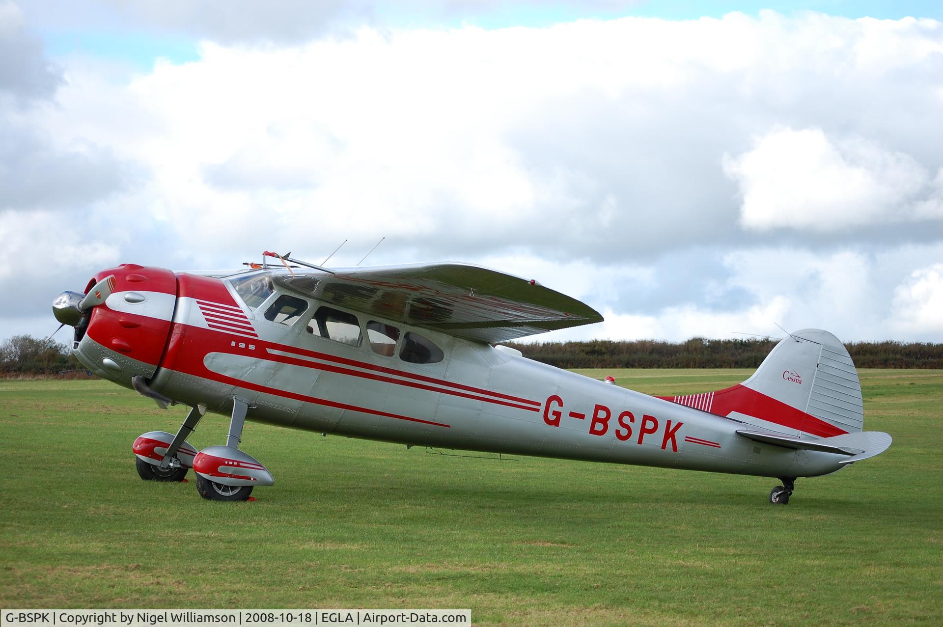 G-BSPK, 1951 Cessna 195A C/N 7691, Lovely aircraft and sounds good too.