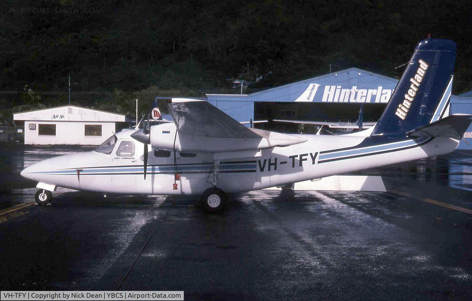 VH-TFY, 1970 Aero Commander 500S Shrike Commander Shrike Commander C/N 3057, Scanned from a slide