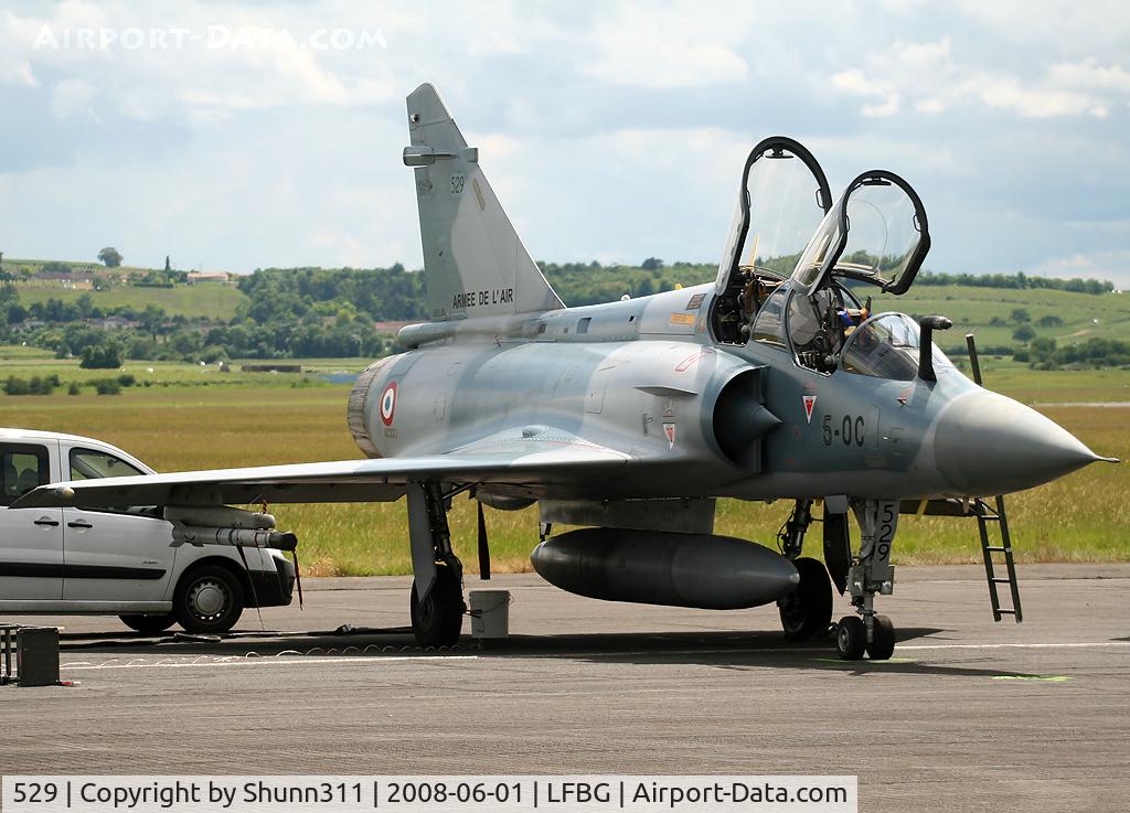 529, Dassault Mirage 2000B C/N 423, Used during LFBG Airshow 2008