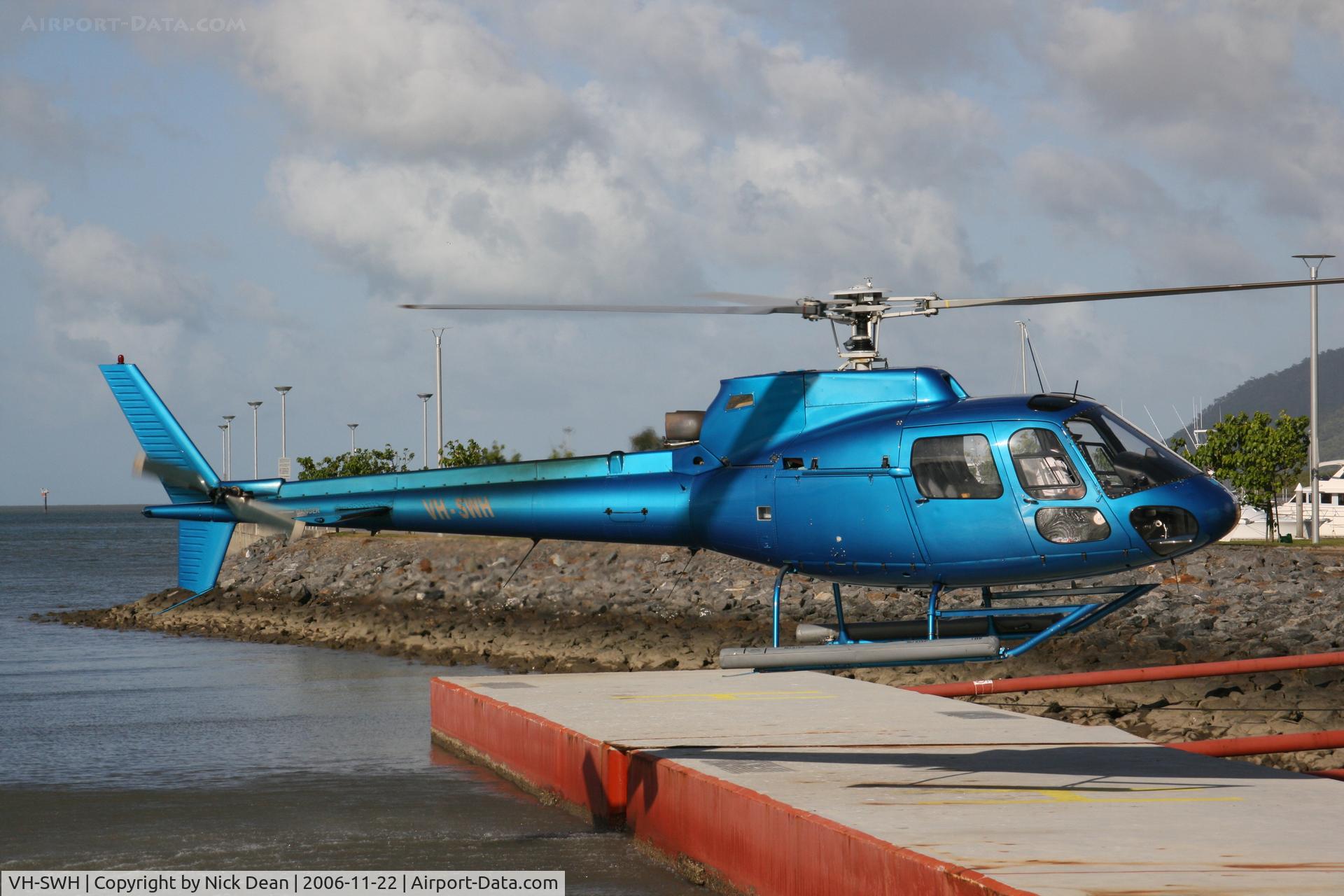 VH-SWH, 1982 Aerospatiale AS-350BA Ecureuil C/N 1676, Cairns Harbour Heliport