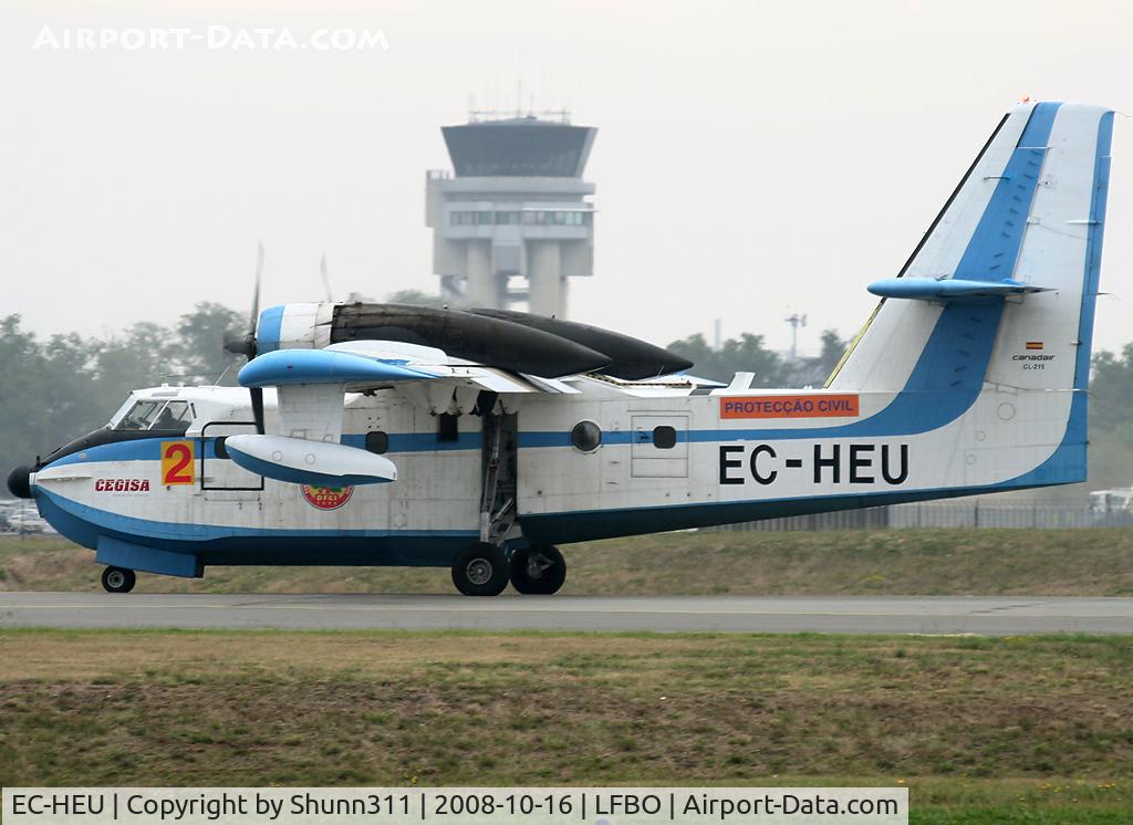 EC-HEU, 1974 Canadair CL-215-III (CL-215-1A10) C/N 1038, Rolling to Air France facility for maintenance... Nice to see this old bird here ;-)