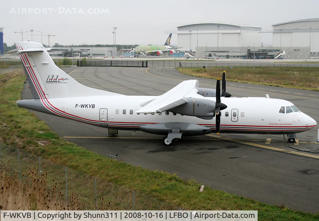 F-WKVB, 1986 ATR 42-320 C/N 019, Second ATR42 for Air Atlantique Assistance... During maintenance at Latecoere Aeroservice facility...