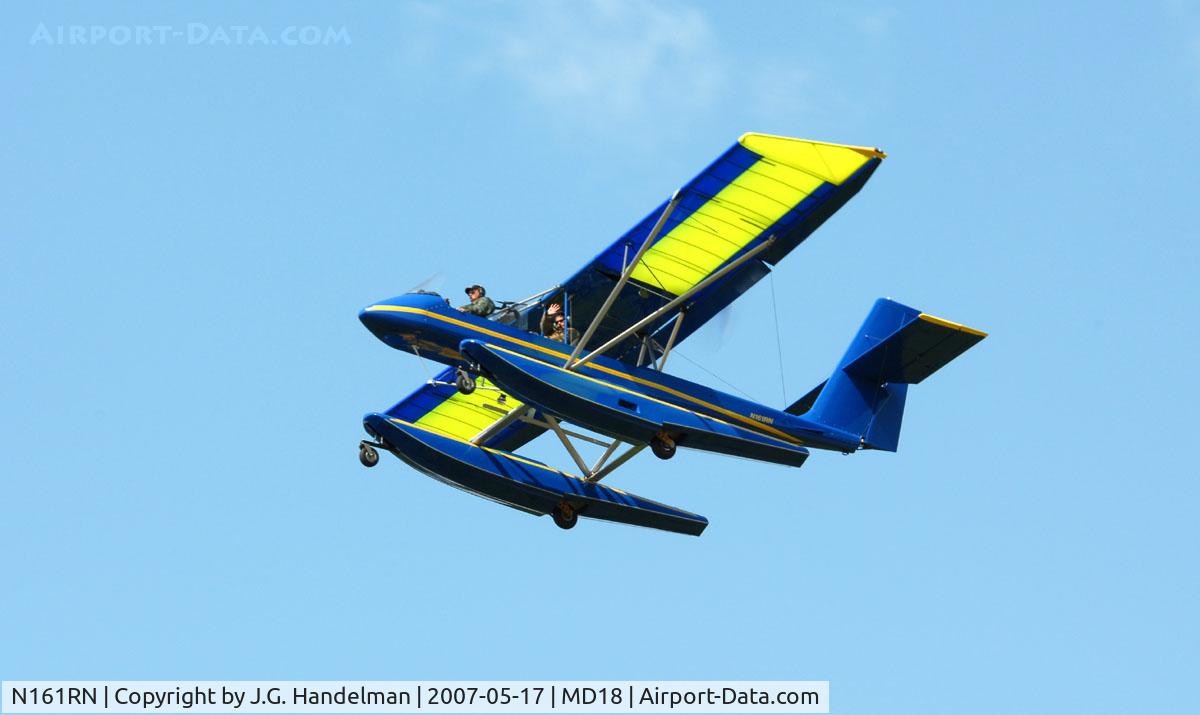 N161RN, 1997 Lockwood Air Cam C/N AC061, take off at Horn Point Maryland