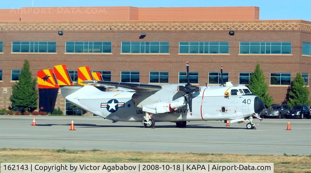 162143, 1985 Grumman C-2A Greyhound C/N 23, At Denver. Grumman C-2A Greyhound.