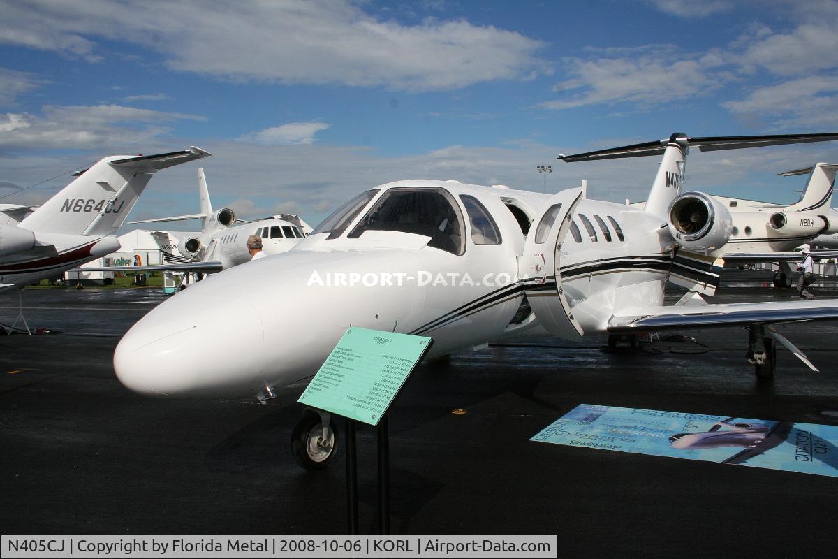 N405CJ, 2008 Cessna 525A CitationJet CJ2+ C/N 525A0405, Cessna 525A CJ2 at NBAA at Cessna Display