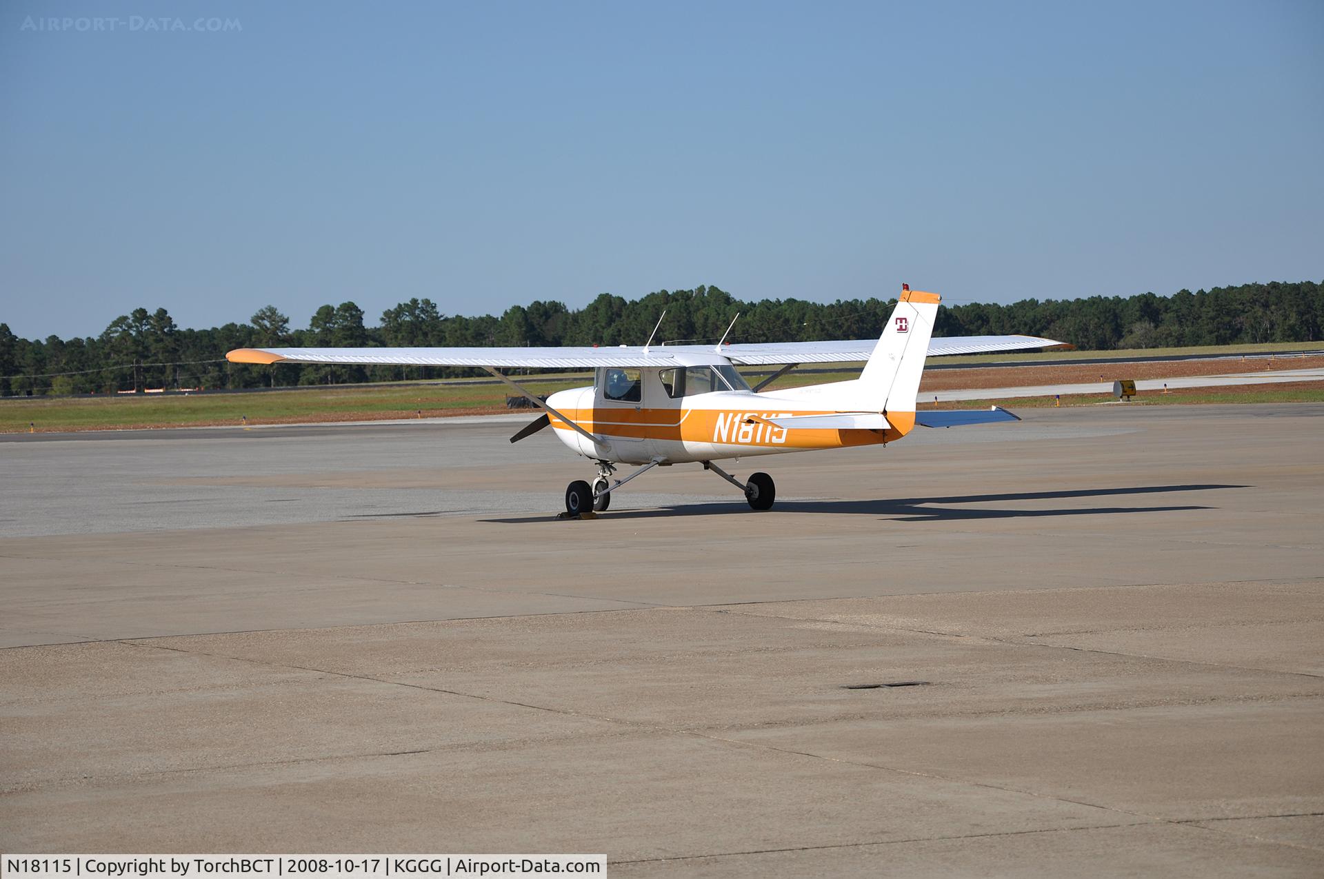 N18115, 1972 Cessna 150L C/N 15073796, Hinds Community College at Regional Safecon 08