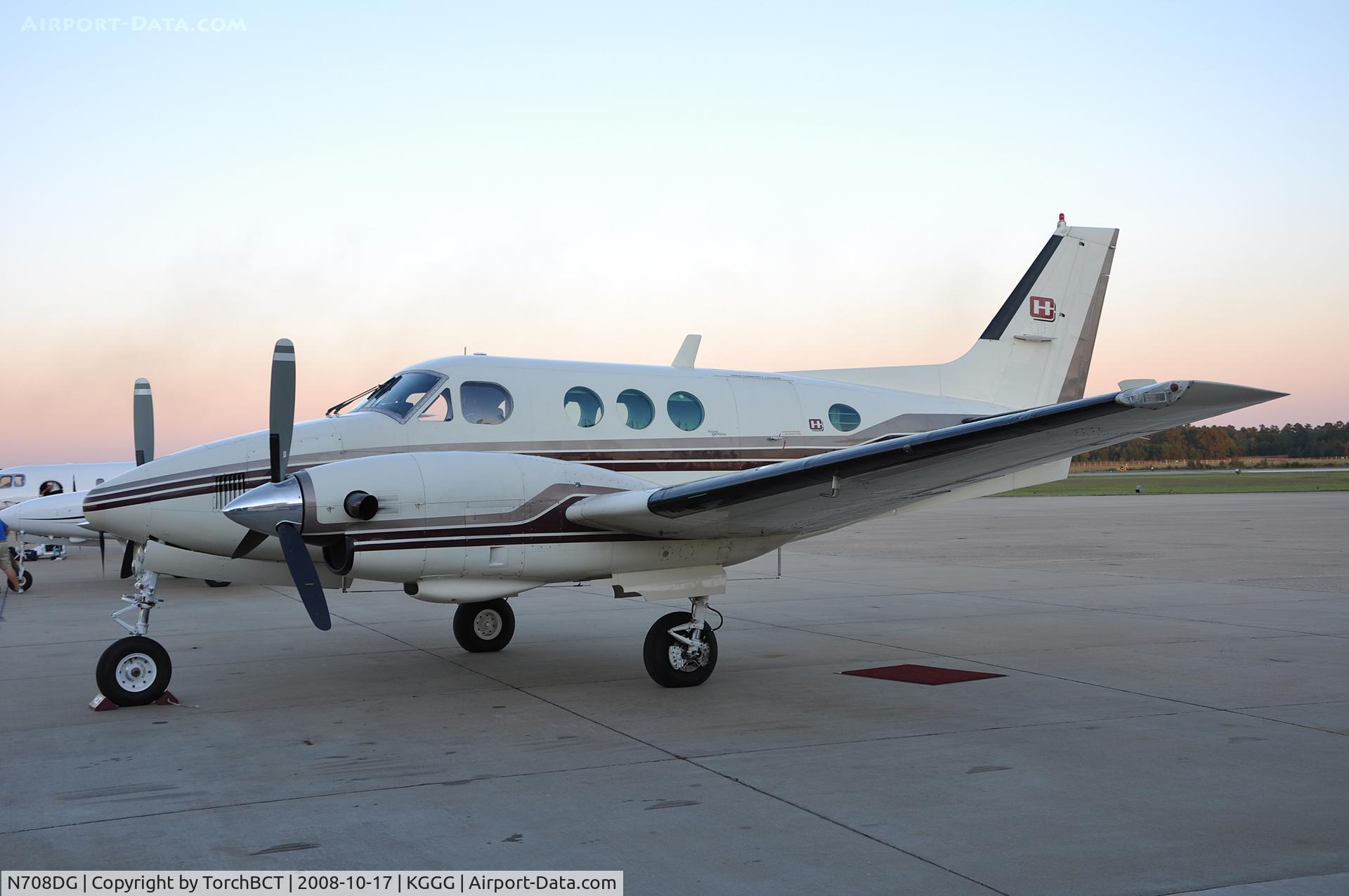 N708DG, 1970 Beech C90 King Air C/N LJ-508, Hinds Community College King Air at Regional Safecon 08.