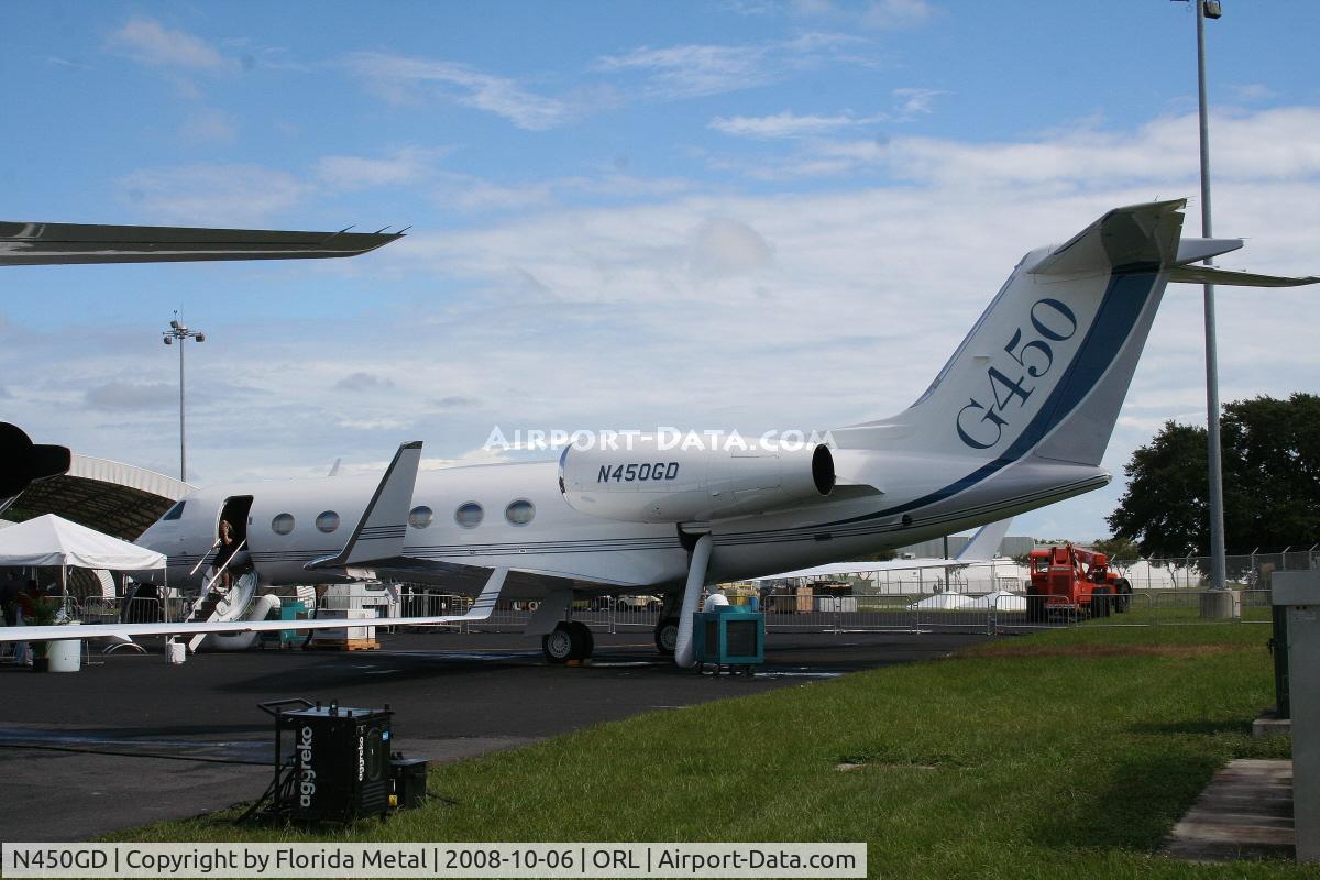 N450GD, 2008 Gulfstream Aerospace GIV-X (G450) C/N 4117, Gulfstream G450 at Gulfstream Display NBAA
