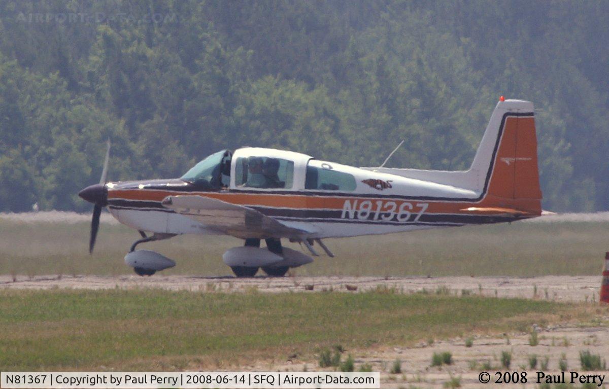 N81367, 1977 Grumman American AA-5B Tiger C/N AA5B0512, Taxiing out