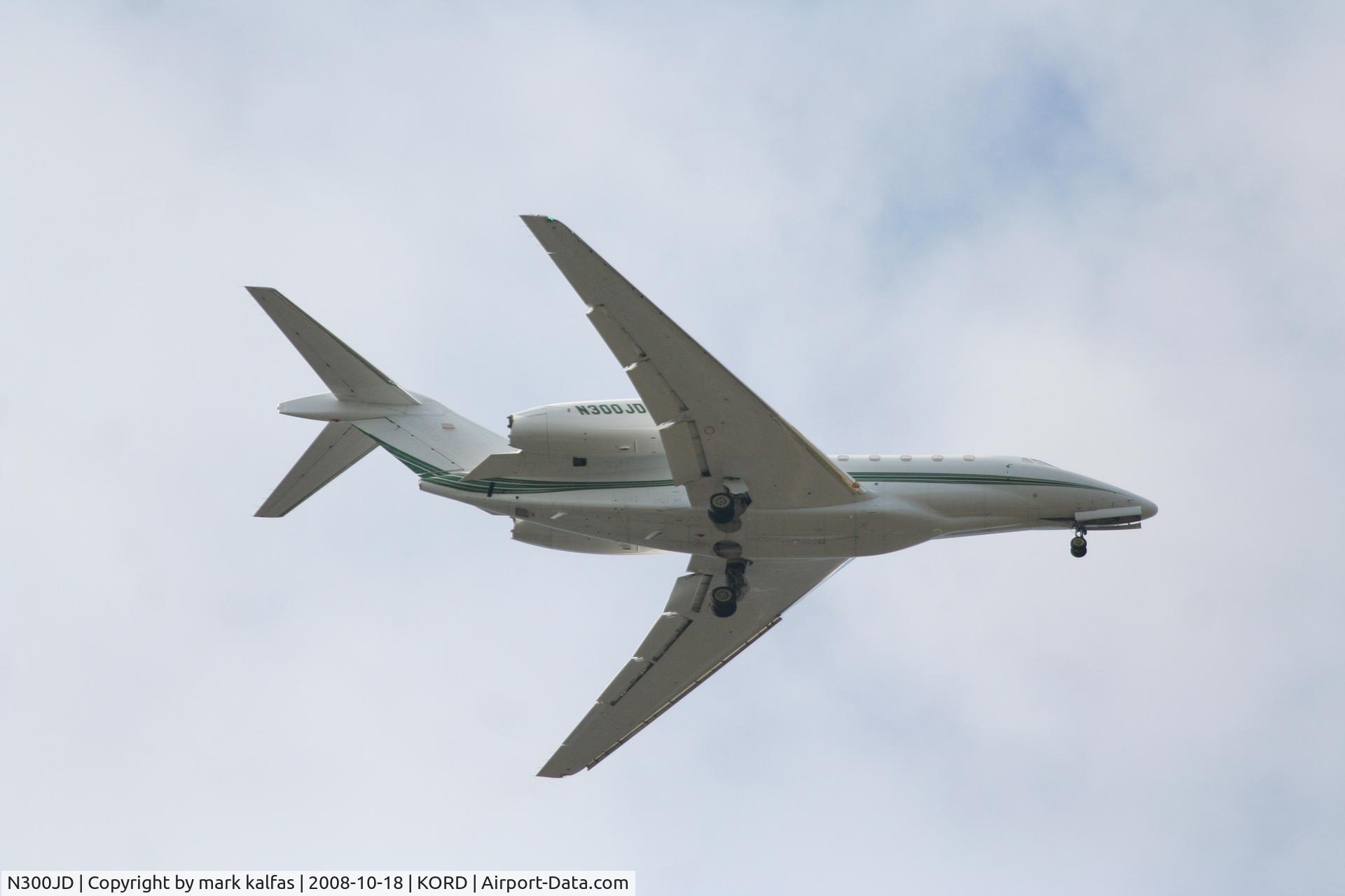 N300JD, 2002 Cessna 750 Citation X Citation X C/N 750-0202, Inbound RWY 4R KORD 10/18/08