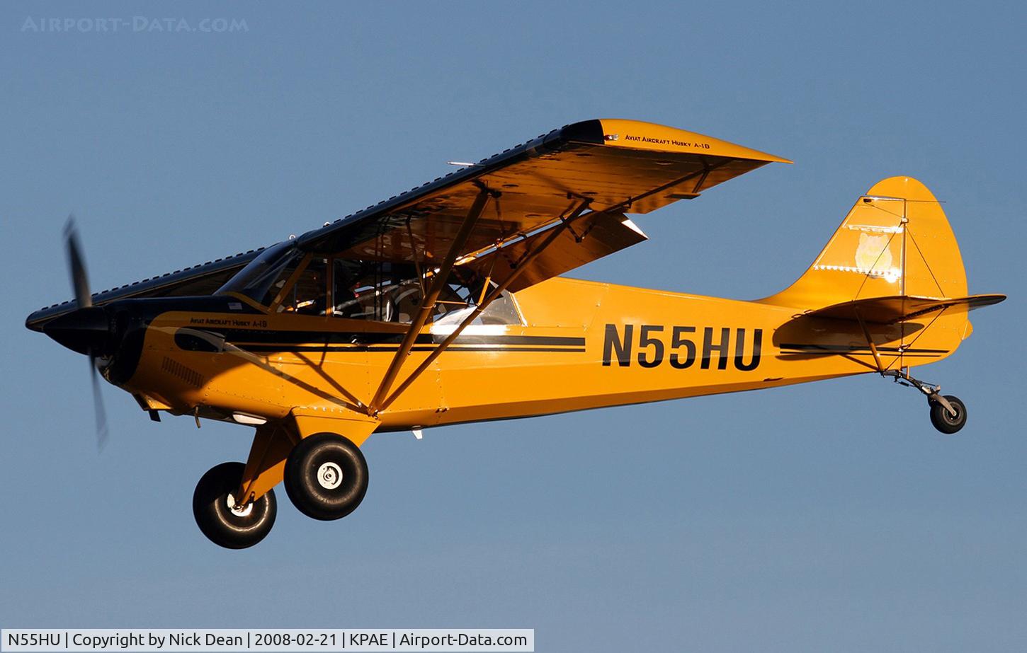 N55HU, 1999 Aviat A-1B Husky C/N 2046, /