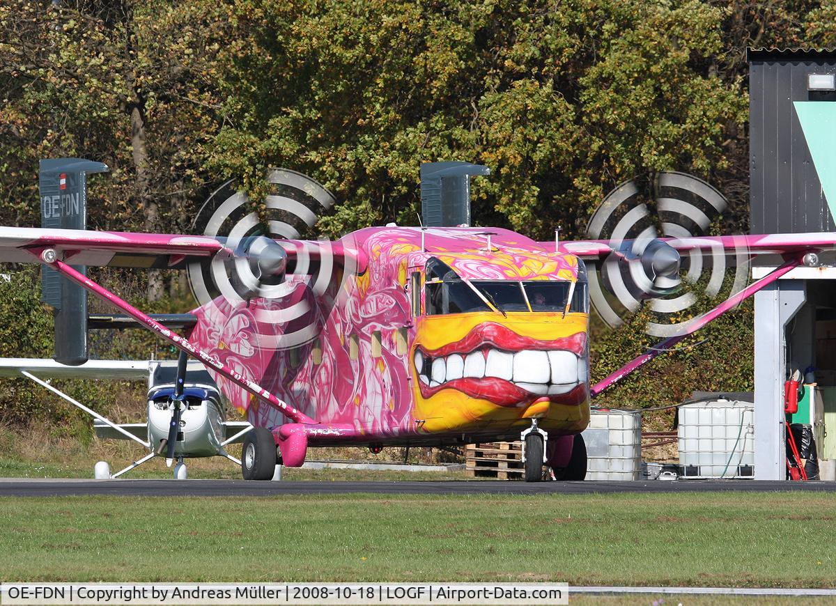 OE-FDN, 1979 Short SC-7 Skyvan 3M-400 C/N SH.1964, Engine start up.