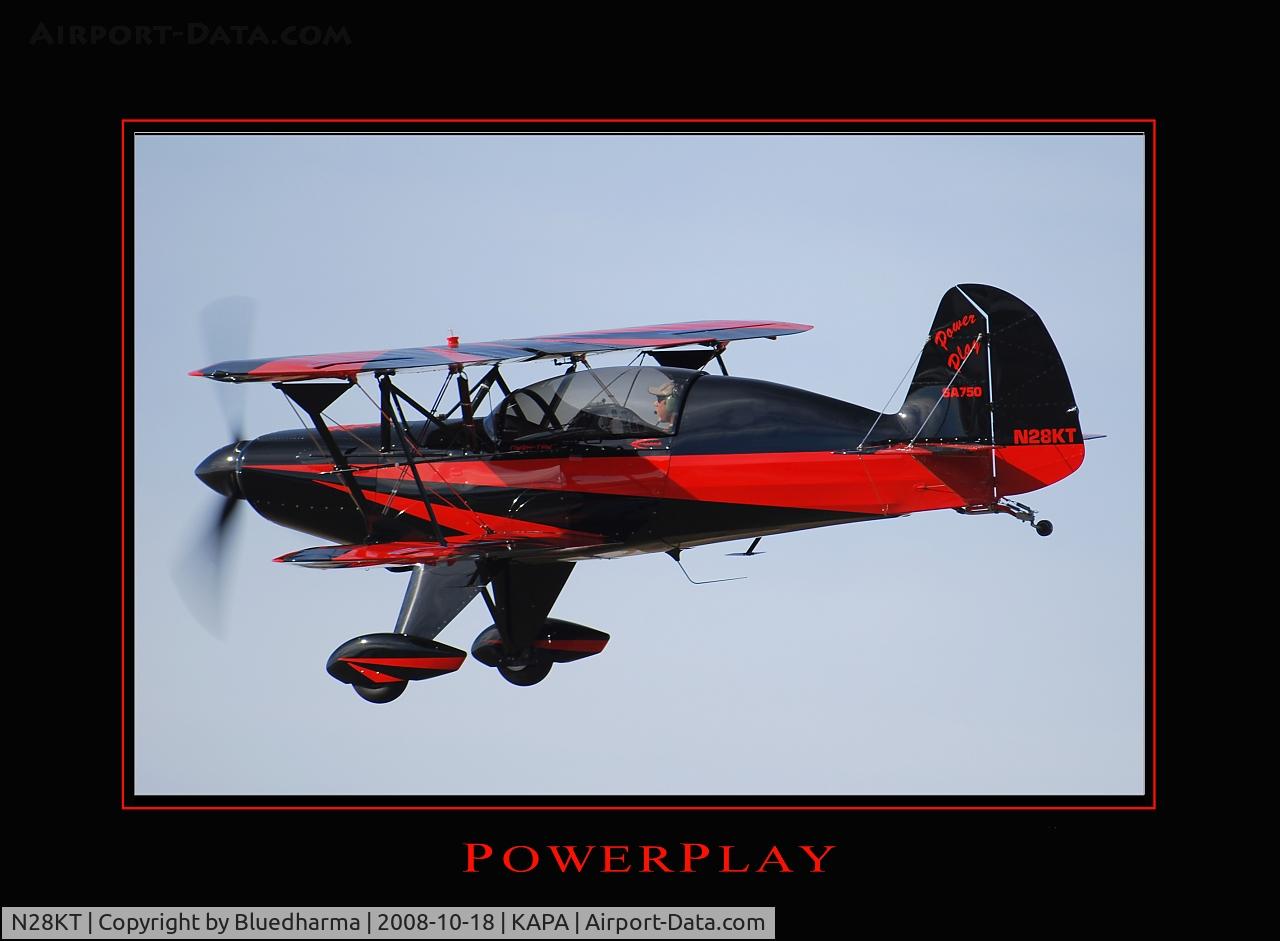 N28KT, 2005 Stolp SA-750 Acroduster Too C/N 0028, Power Play on final approach to 17L.