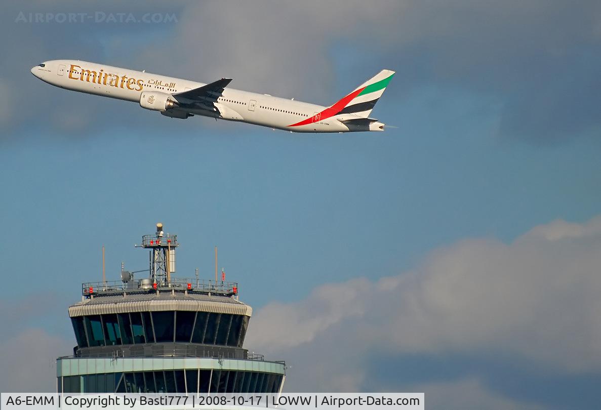 A6-EMM, 1999 Boeing 777-31H C/N 29062, From the distance