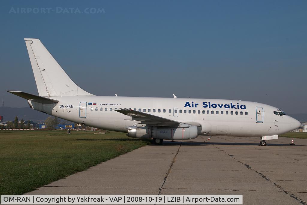 OM-RAN, 1985 Boeing 737-230 C/N 23156, Air Slovakia Boeing 737-200