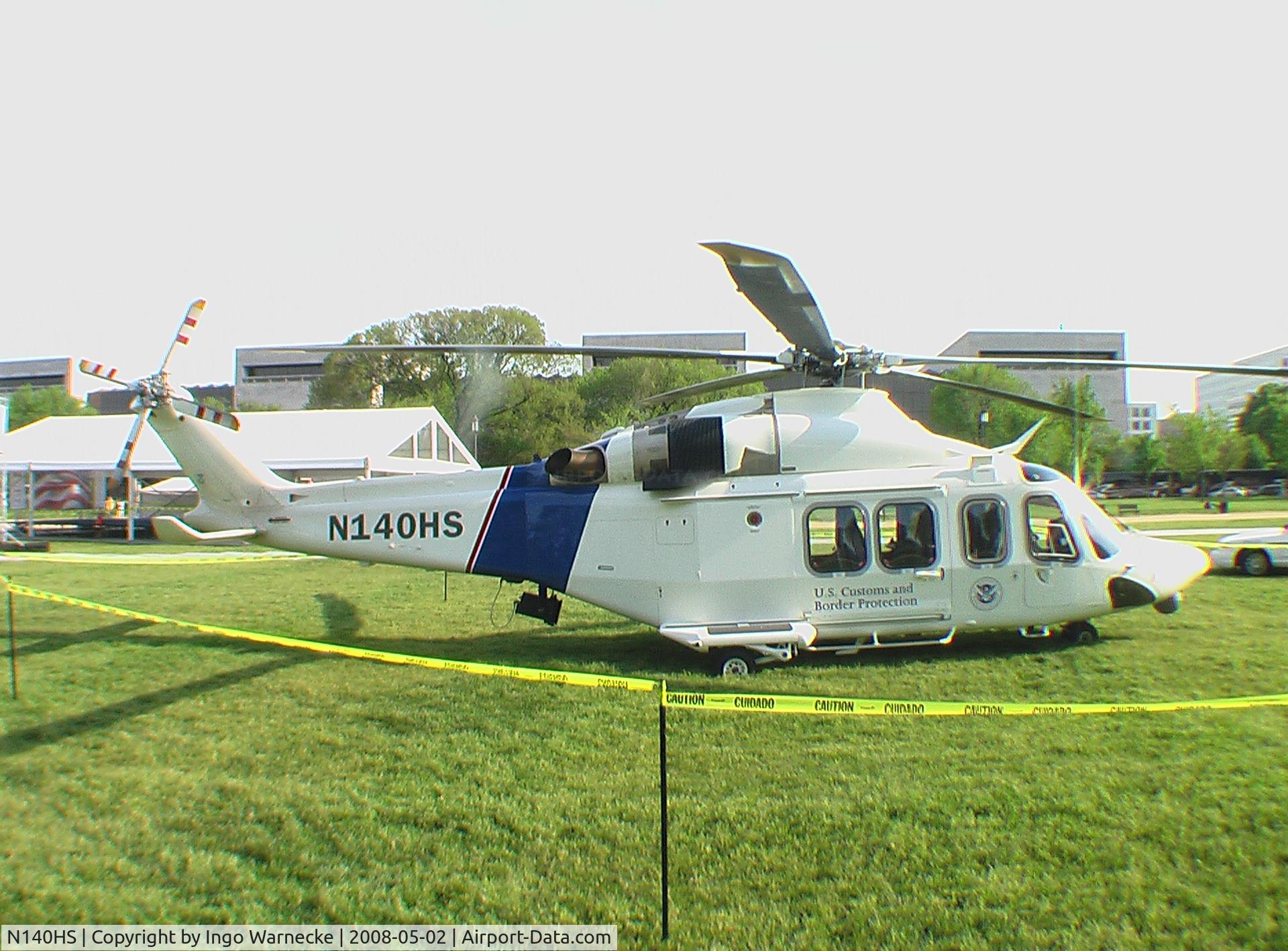 N140HS, 2006 Agusta AB139 C/N 31036, Agusta AB.139 of US Customs and Border Protection on the National Mall for National Public Service Appreciation Week