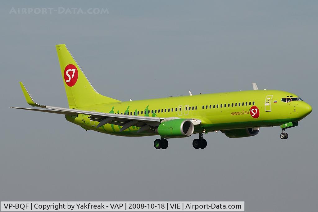 VP-BQF, 2001 Boeing 737-83N C/N 28243, S7 Boeing 737-800