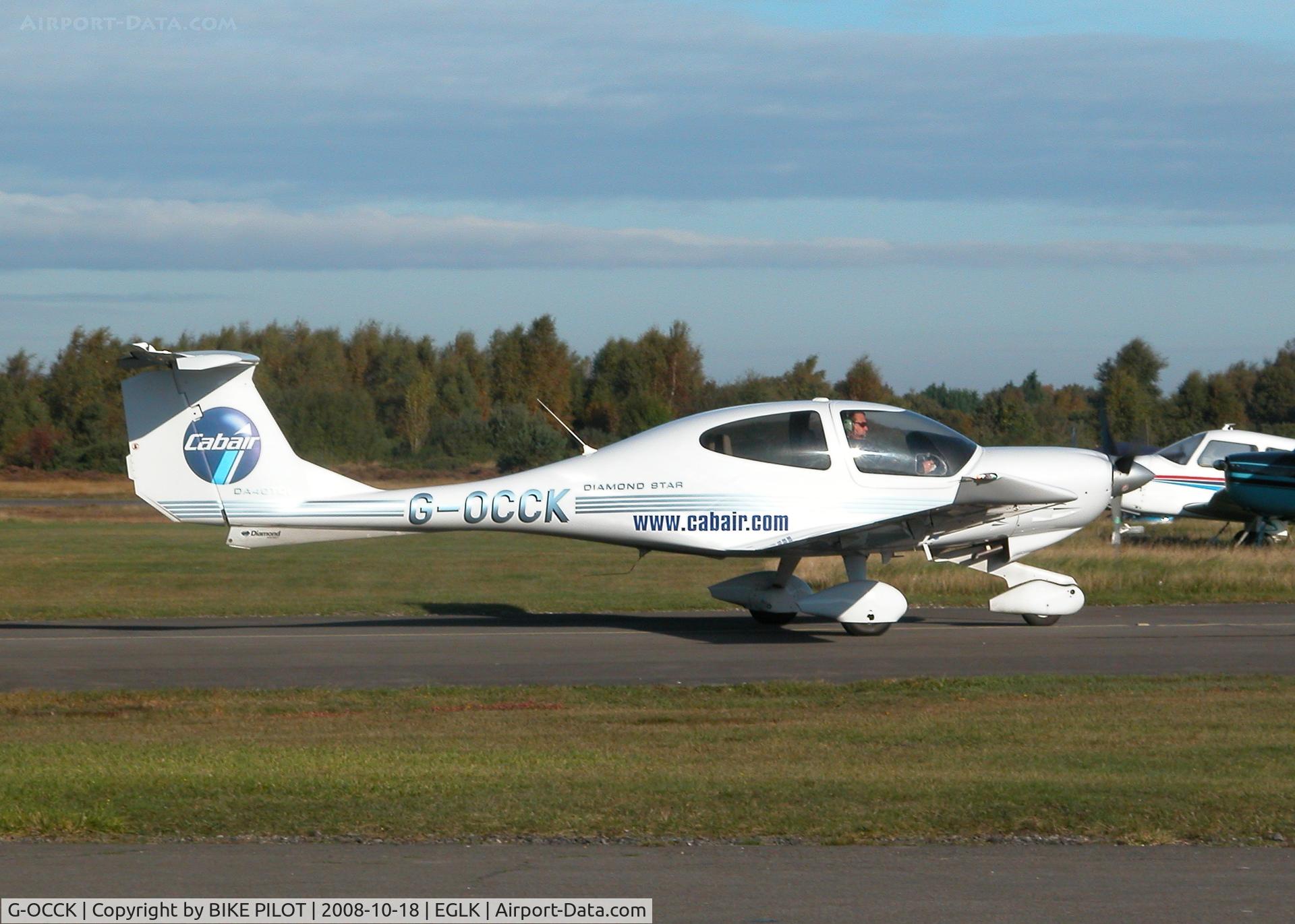 G-OCCK, 2006 Diamond DA-40D Diamond Star C/N D4.234, VISITING CABAIR AIRCRAFT