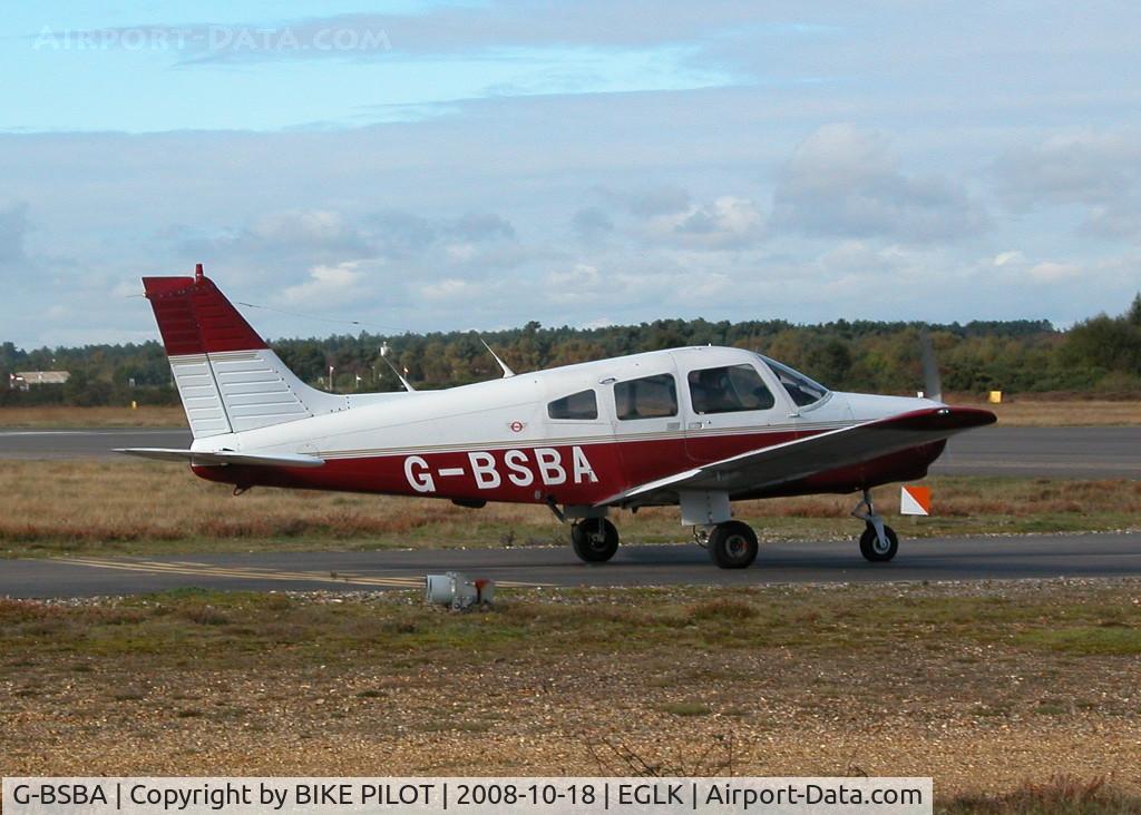 G-BSBA, 1980 Piper PA-28-161 Cherokee Warrior II C/N 28-8016041, PREPARING TO DEPART