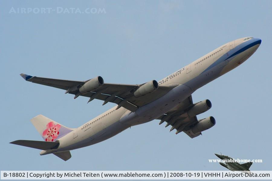 B-18802, 2001 Airbus A340-313X C/N 406, China Airlines