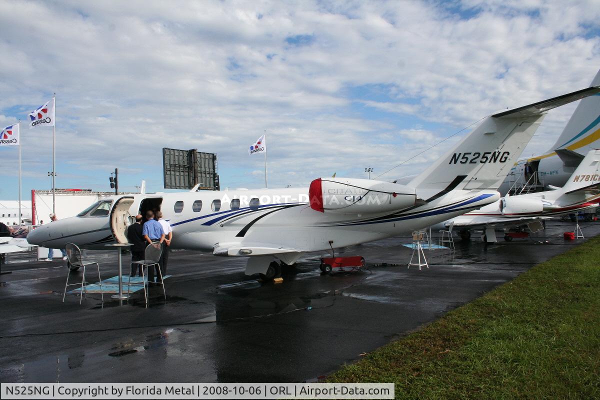 N525NG, 2008 Cessna 525C CitationJet CJ4 C/N 525C-0001, Cessna 525C CJ4 at NBAA in Cessna Display