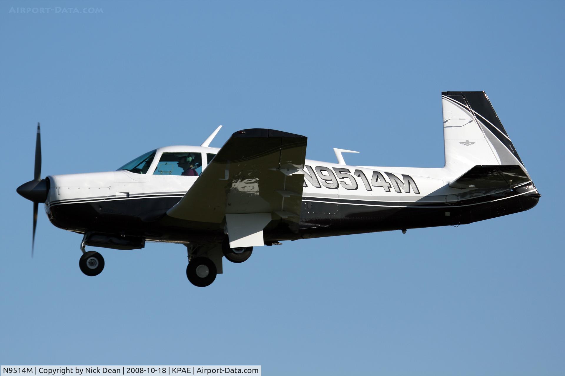 N9514M, 1966 Mooney M20F Executive C/N 670091, KPAE/PAE