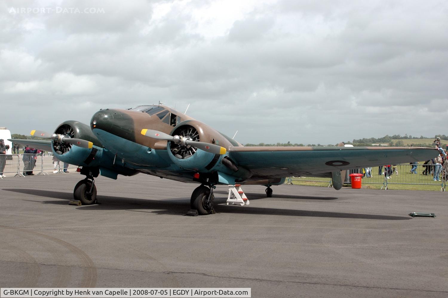 G-BKGM, 1952 Beech Mk.3NM Expeditor C/N A-853/CA-203, Beech Expeditor at RNAS Yeovilton Air Day 2008.