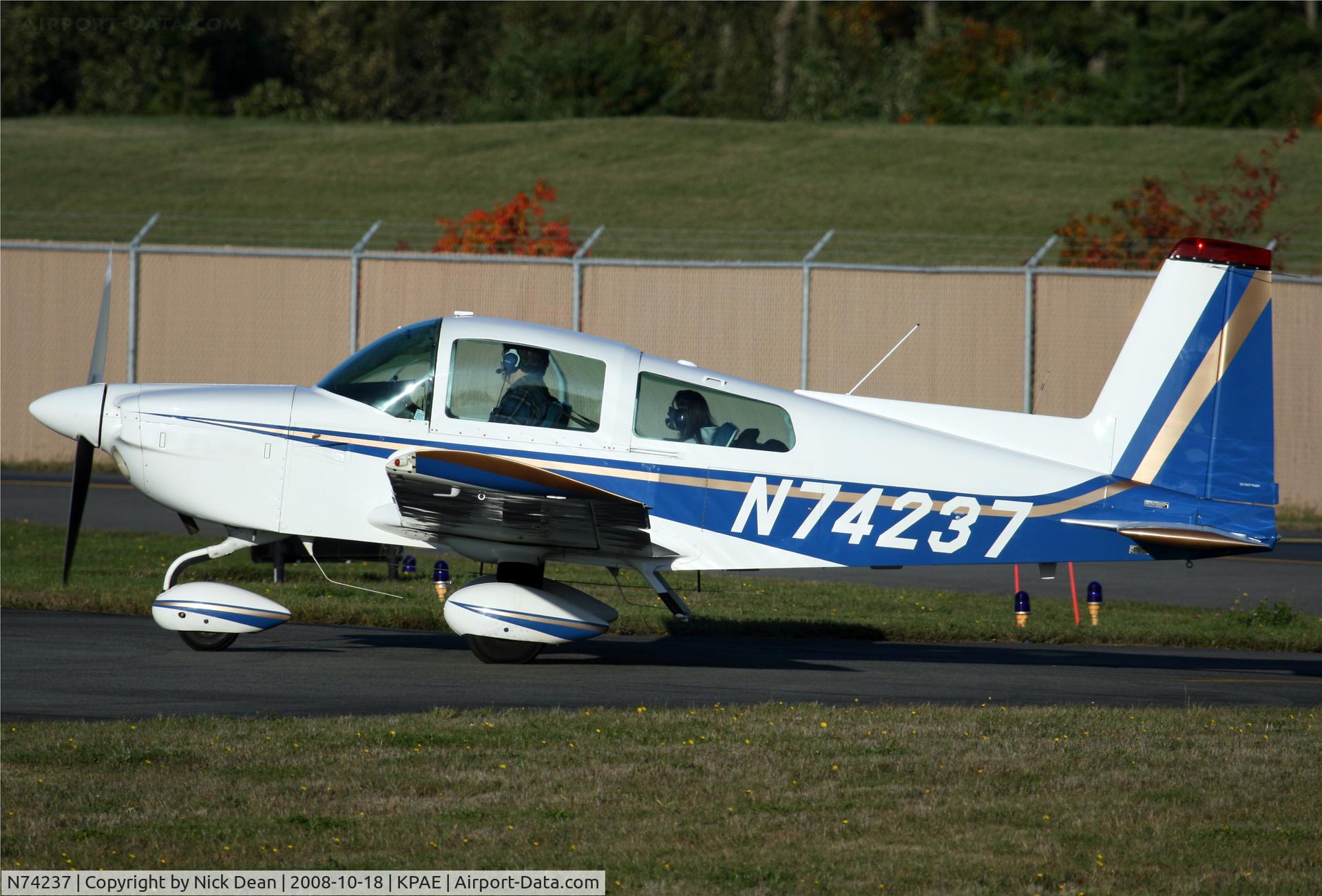 N74237, 1975 Grumman American AA-5B Tiger C/N AA5B-0169, /