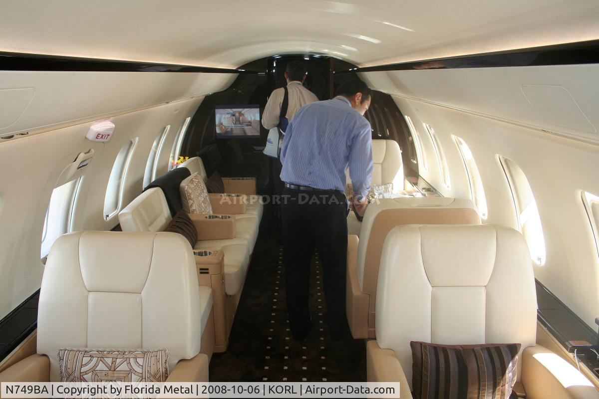 N749BA, 2008 Bombardier Challenger 605 (CL-600-2B16) C/N 5749, Challenger 605 at NBAA in Bombardier display