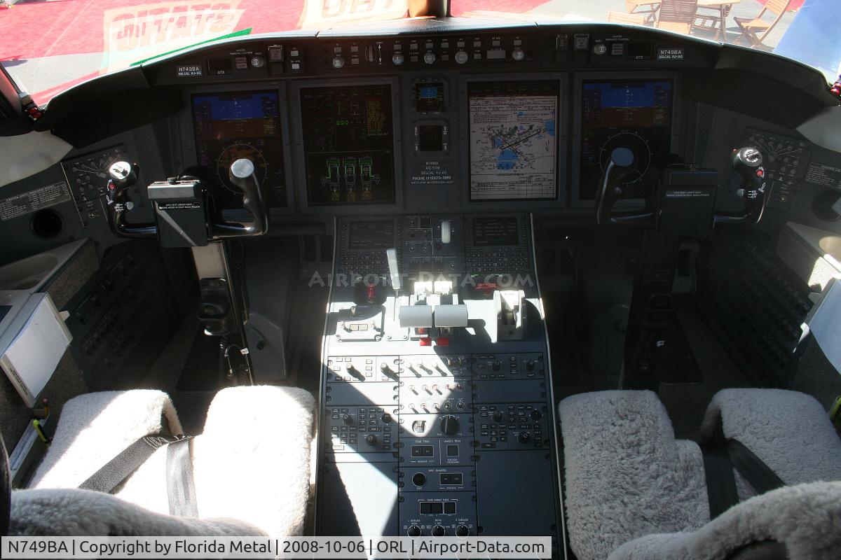 N749BA, 2008 Bombardier Challenger 605 (CL-600-2B16) C/N 5749, Challenger 605 at NBAA in Bombardier display