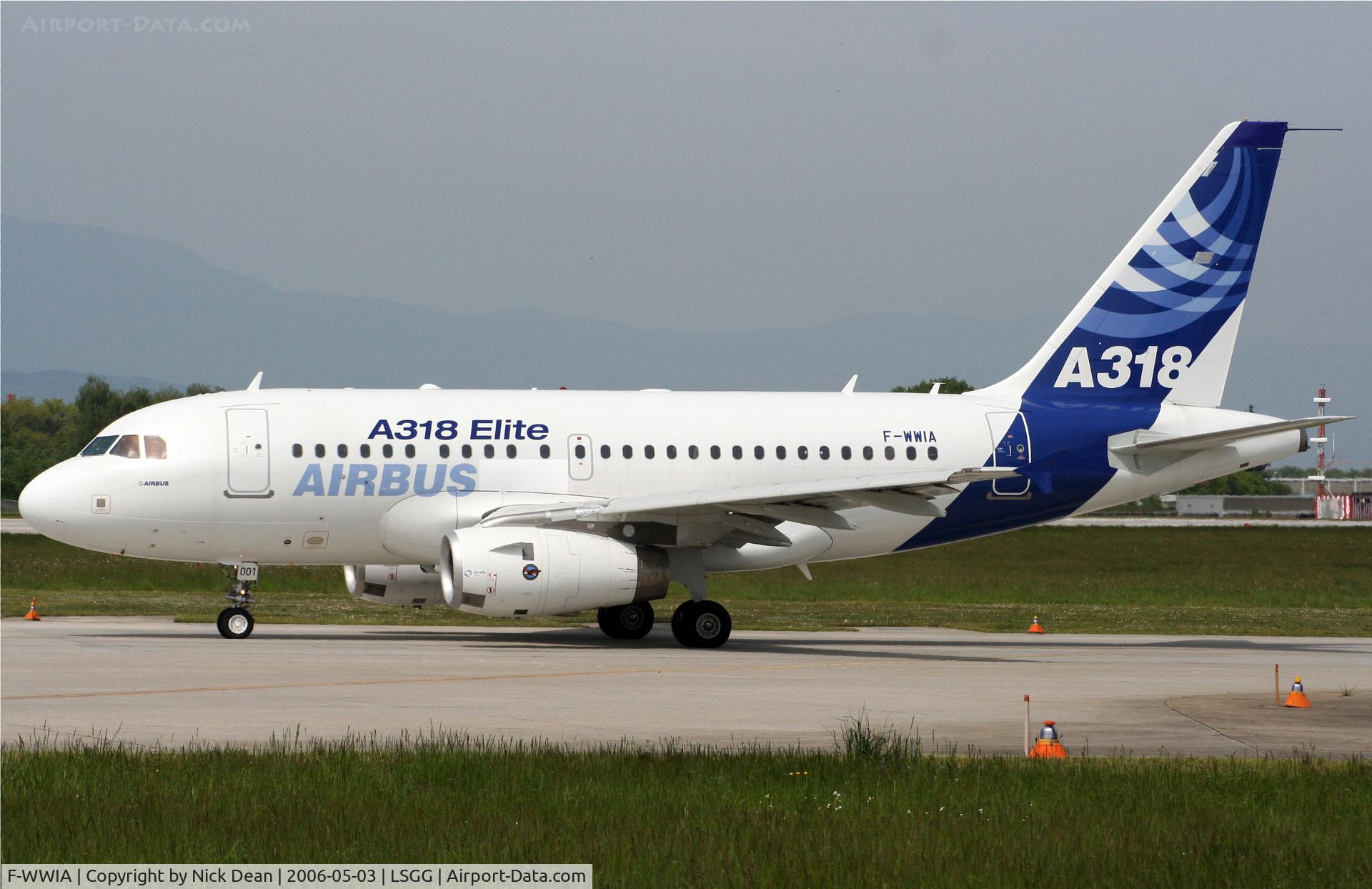 F-WWIA, 2001 Airbus A318-122 C/N 1599, /