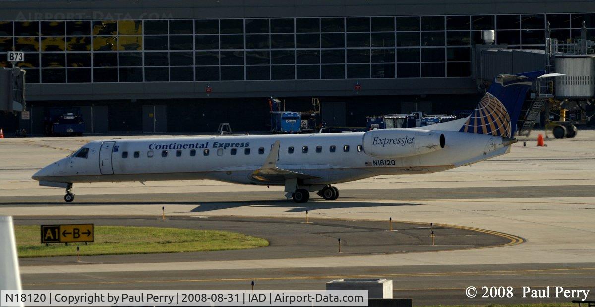 N18120, 2003 Embraer ERJ-145XR (EMB-145XR) C/N 145681, Taxiing in, around 17:05 local time