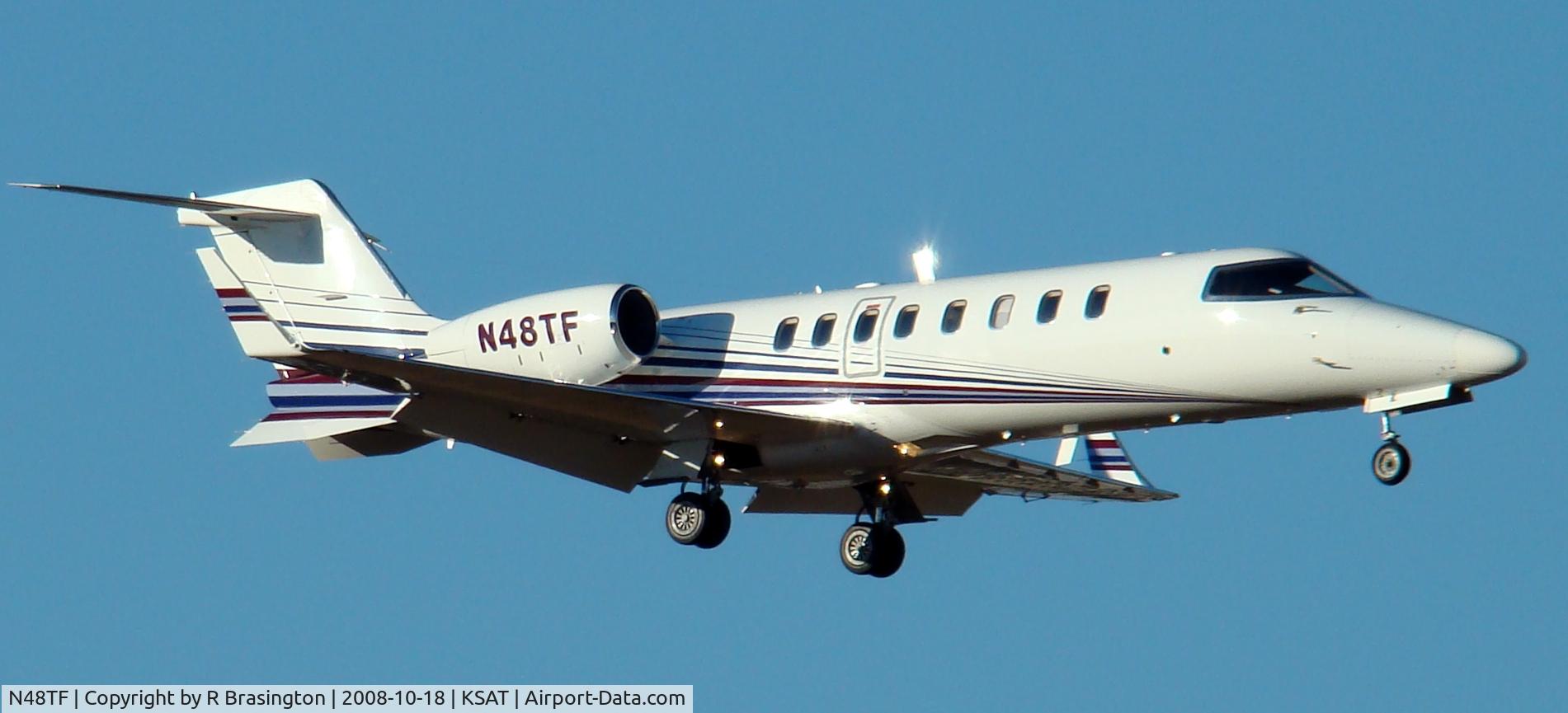 N48TF, 2004 Learjet 45 C/N 248, landing 12R San Antonio Texas