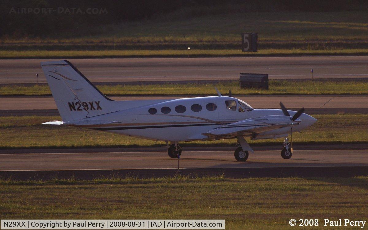 N29XX, 1975 Cessna 421C Golden Eagle C/N 421C0035, Just in after a short hop