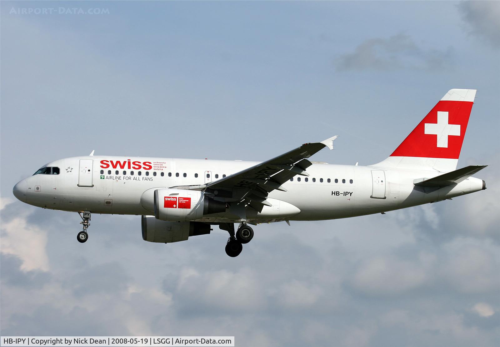 HB-IPY, 1996 Airbus A319-112 C/N 621, /