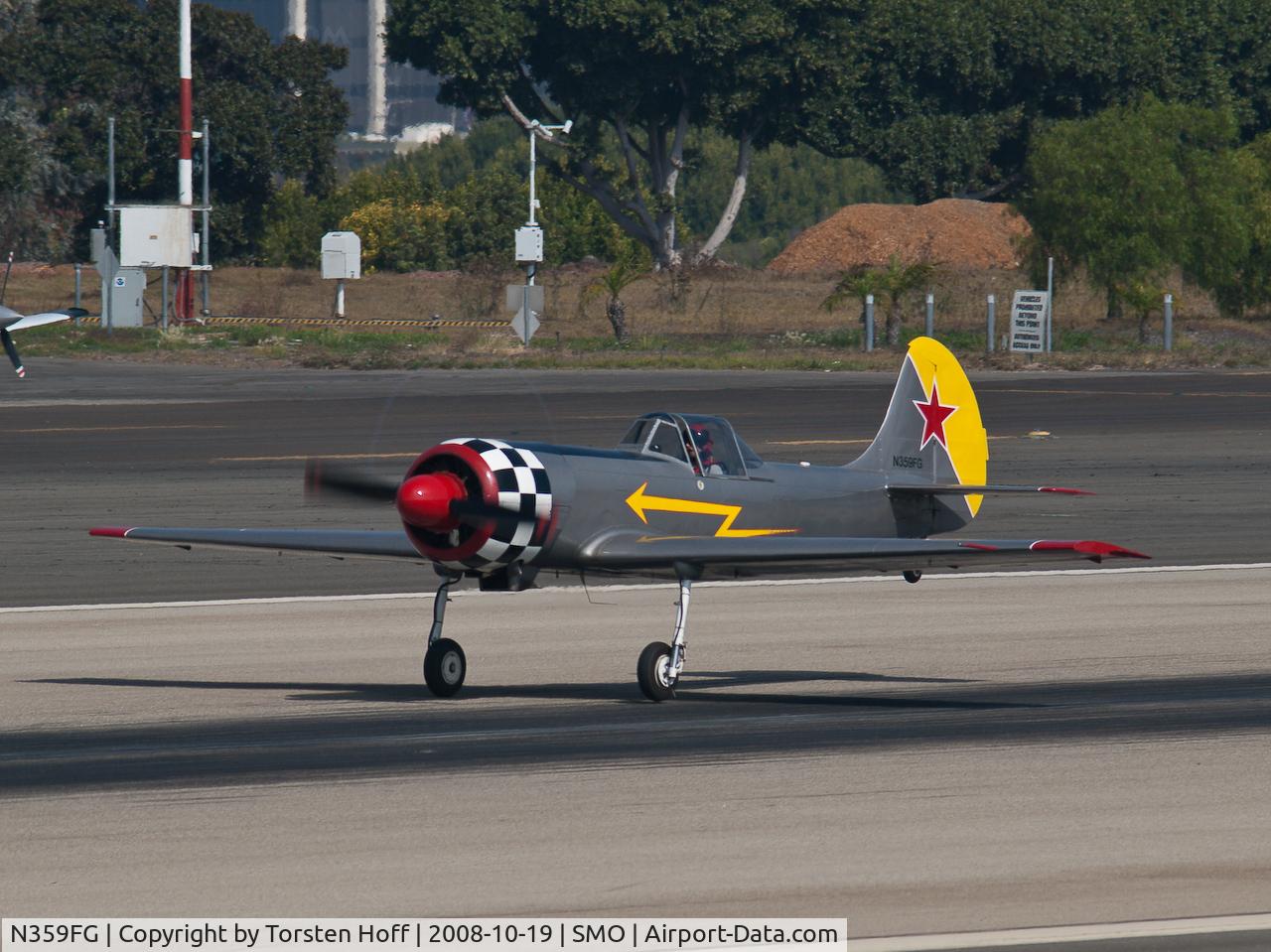 N359FG, 1984 Yakovlev Yak-50 C/N 842305, N359FG departing from RWY 21