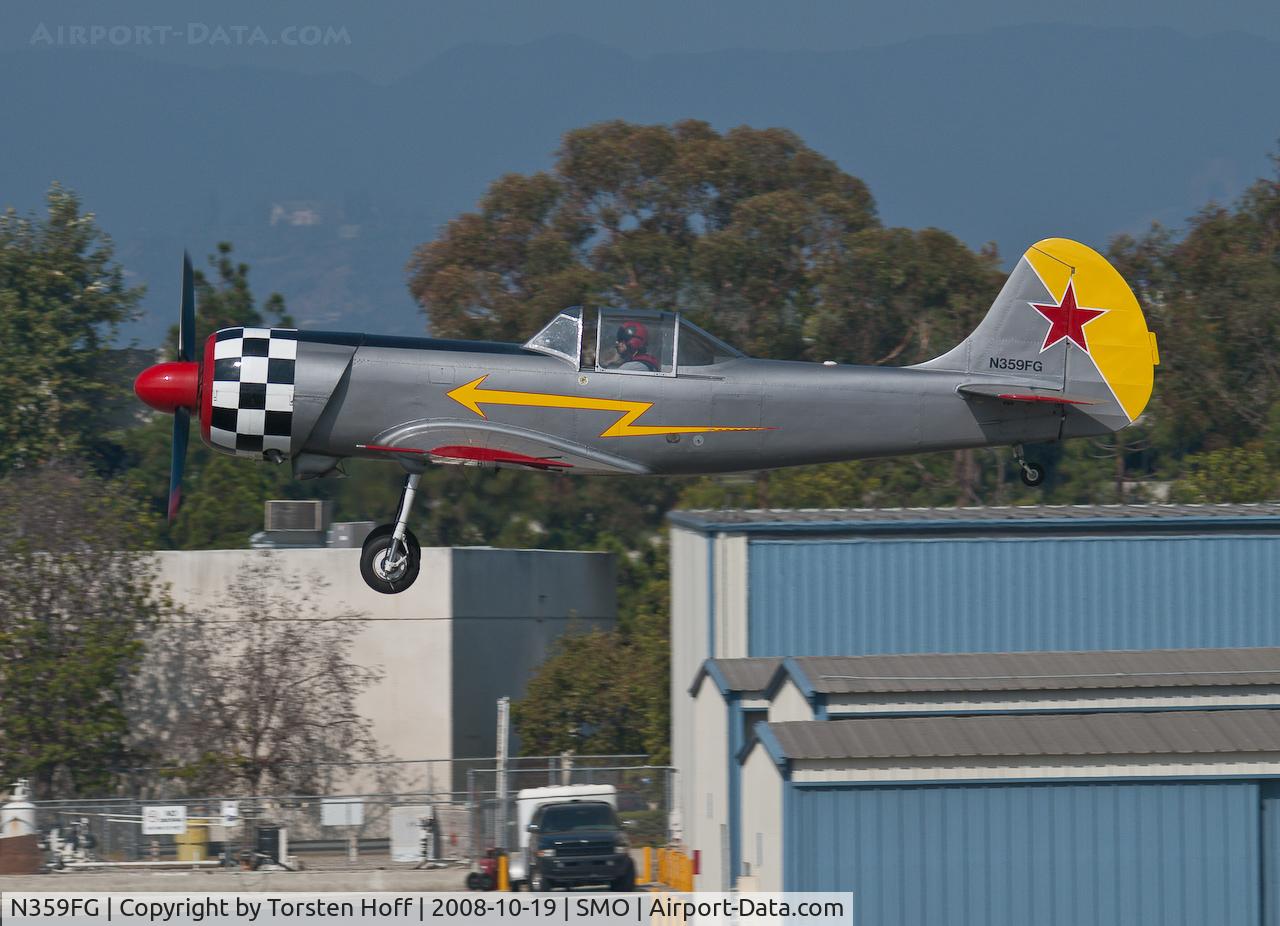 N359FG, 1984 Yakovlev Yak-50 C/N 842305, N359FG departing from RWY 21
