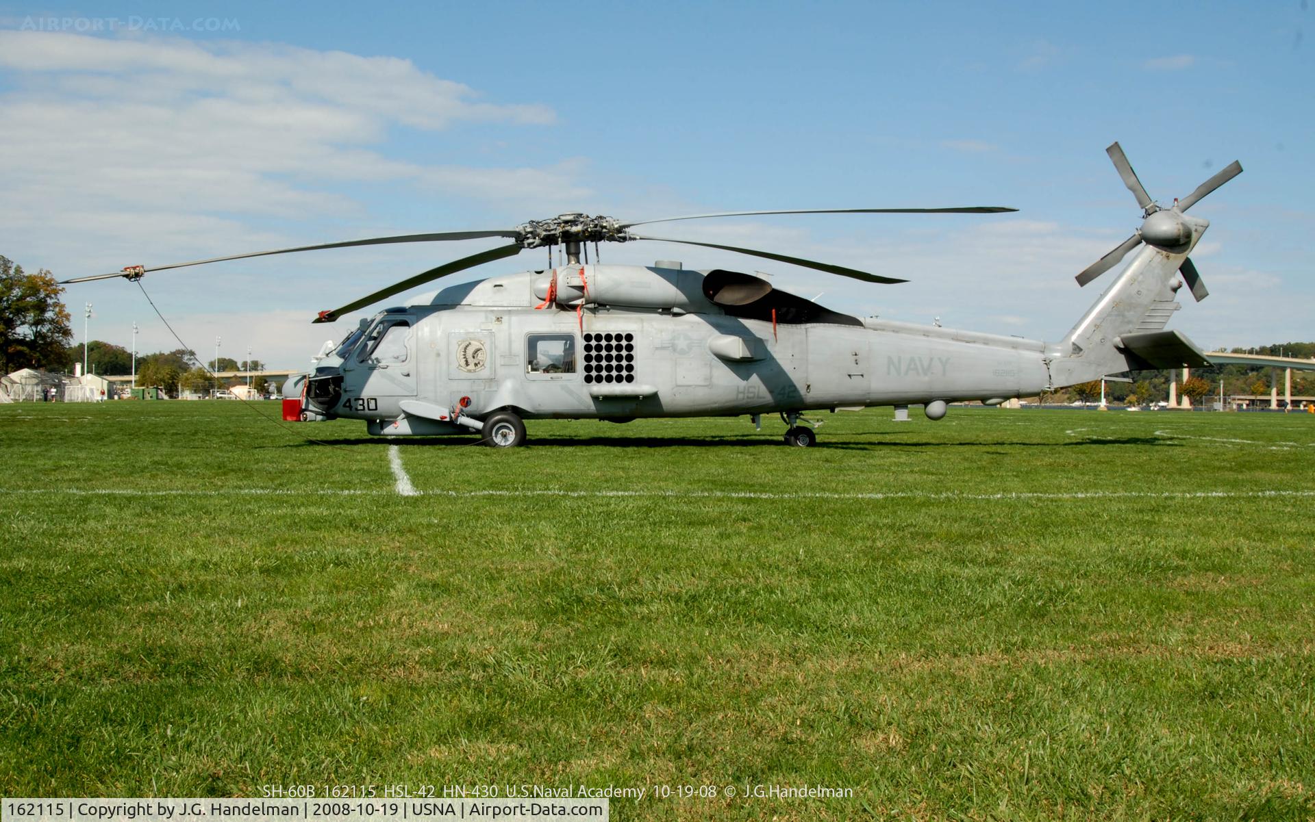 162115, Sikorsky SH-60B Seahawk C/N 70-0405, At rest at U.S.Naval Academy10-19-08