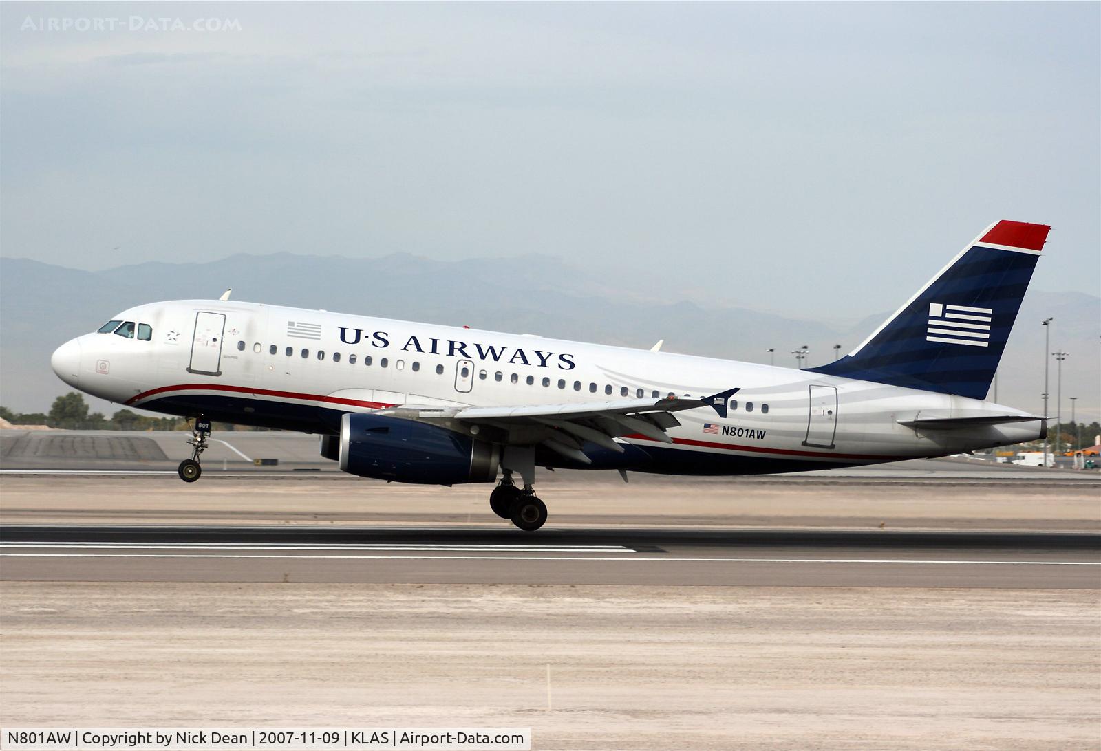N801AW, 1998 Airbus A319-132 C/N 0889, /