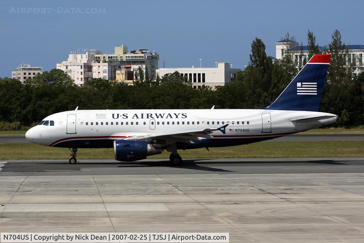 N704US, 1998 Airbus A319-112 C/N 0922, /