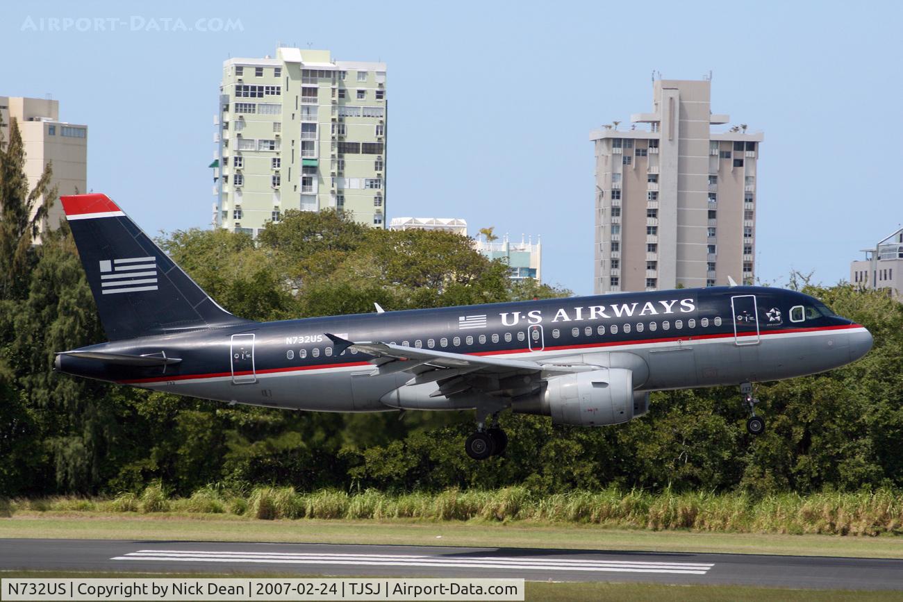 N732US, 2000 Airbus A319-112 C/N 1203, /